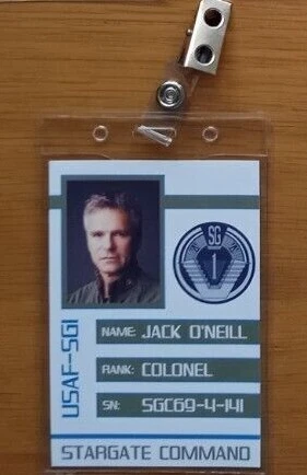 Stargate Movie - SG-1 - Atlantis Crew - Clip-on ID Photo Pass Badge Set Prop - Picture 14 of 34