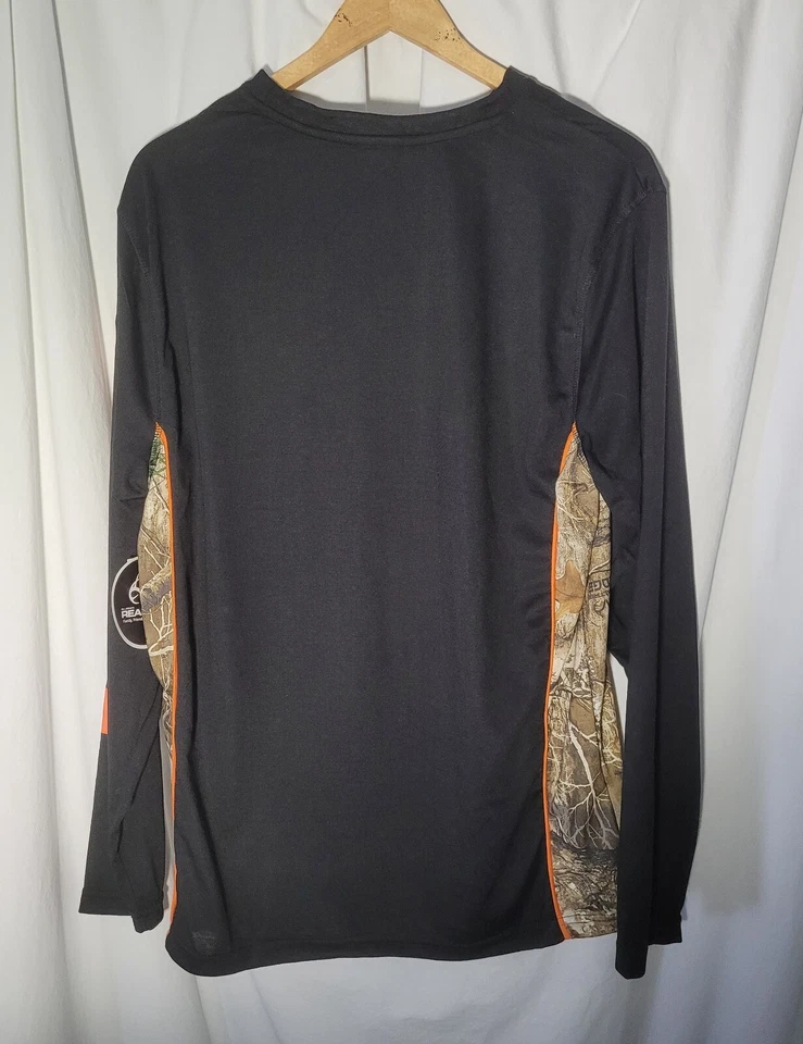 Realtree Black-Camo Long Sleeve Poly T-Shirt Men's L - Image 2 of 4