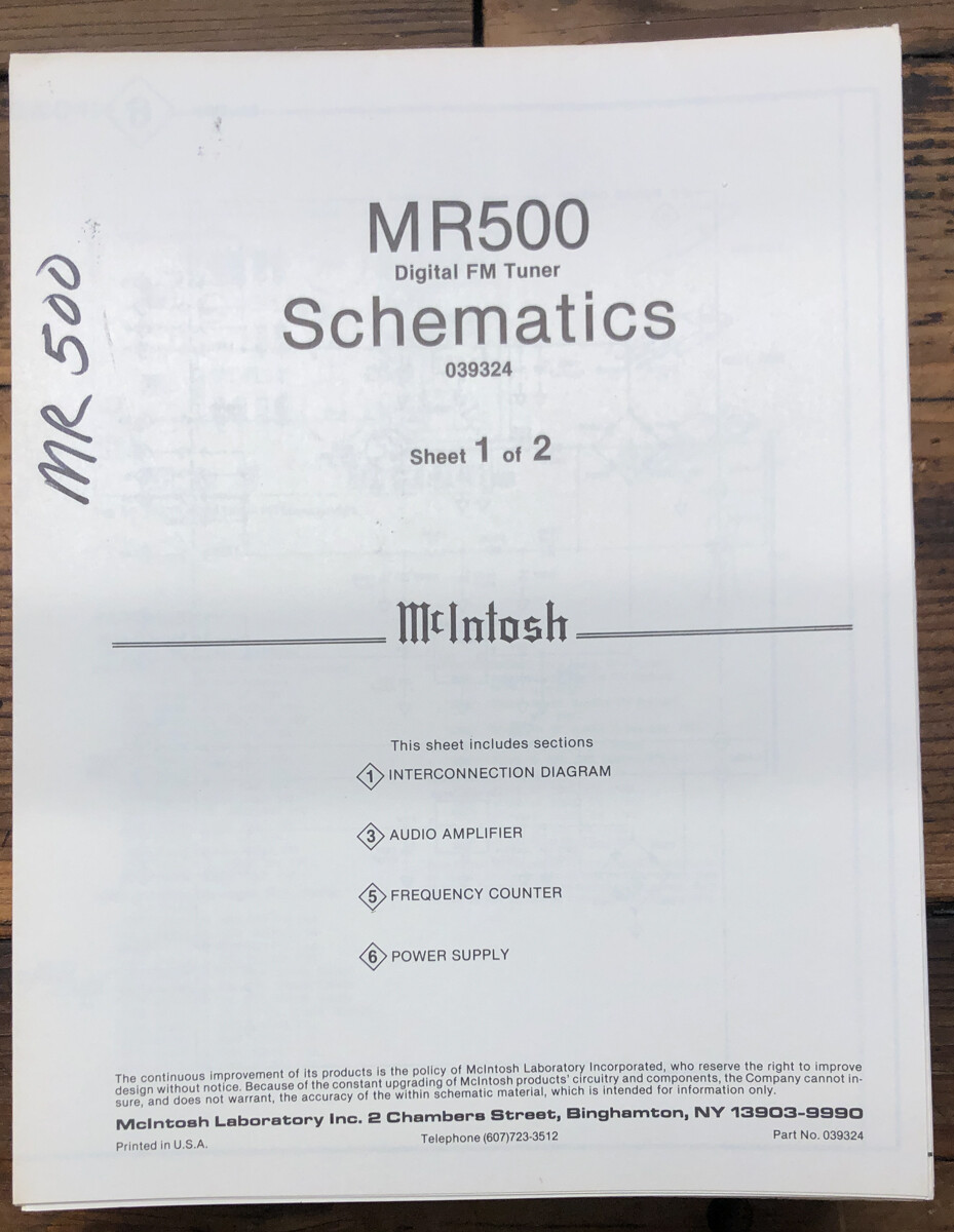 McIntosh MR500 vintage audio equipment - eBay listing photo 3