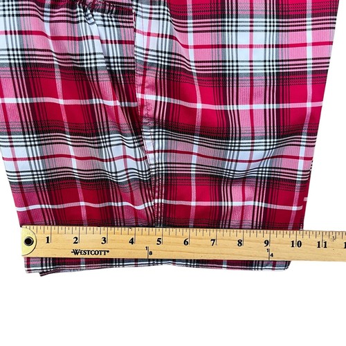 Nike Golf Shorts Girls XL Pink White Plaid DriFit Adjustable Waist Athleisure - Picture 15 of 17