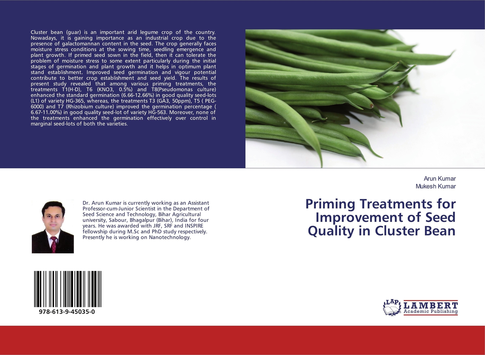 Thumbnail - Priming Treatments For Improvement Of Seed Quality In Cluster Bean |