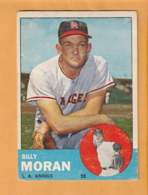 Billy Moran Los Angeles Angels 1963 Topps #57 East Point Georgia Creased