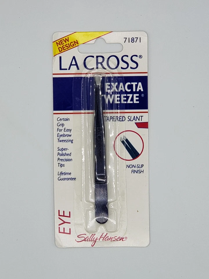 SALLY HANSEN New La Cross EXACTA TWEEZE Tapered Slant Tip Tweezer 71871 (PACKAGING MAY VARY)