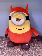 2022GEMMY HALLOWEEN MINIONS STUART ANIMATED PLUSH MUSICAL DEVIL SIDE STEPPER