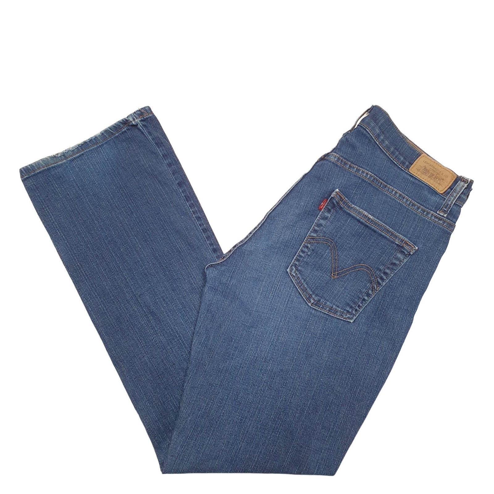 LEVIS 529 Jeans Bootcut Fit Blue Denim Trousers Womens UK16 image 3