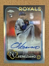 2024 Topps Chrome - Rookie Autographs Refractor #RA-AV Anthony Veneziano /499 