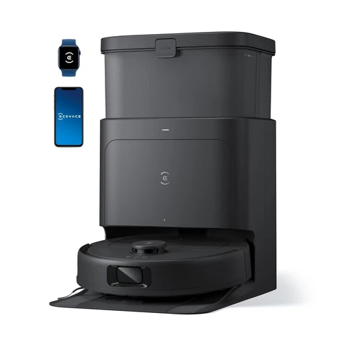روبوت المكنسة الكهربائية والممسحة ECOVACS DEEBOT N30 PRO OMNI، شفط 10000 باسكال، TruEdge إعلان...