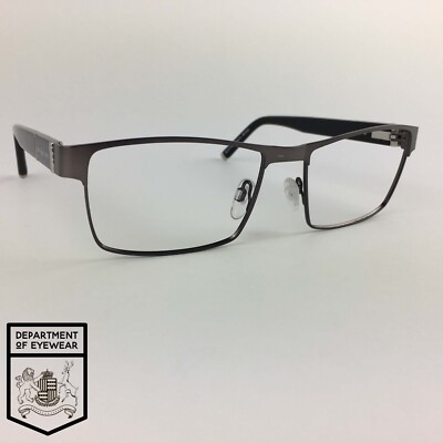 JEFF BANKS Brille GUNMETAL RECTANGLE Brillengestell MOD: JB TWO I S 30571921