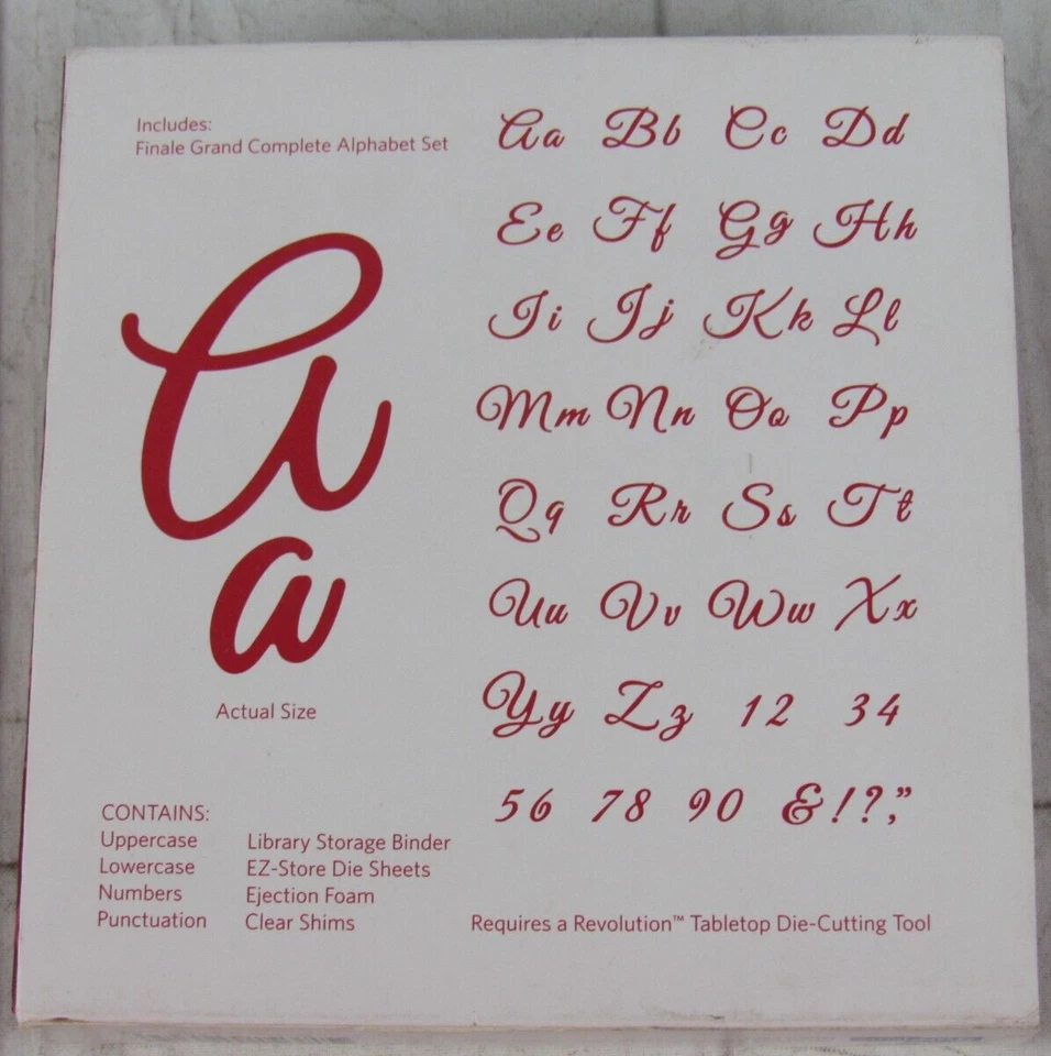 QuicKutz Finale Grand Complete Album Die Set Alphabet Numbers Symbols, FINALE-G - Image 3 of 4