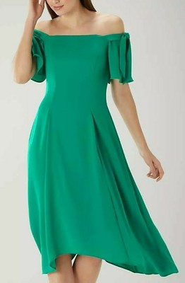 coast maura print bardot dress