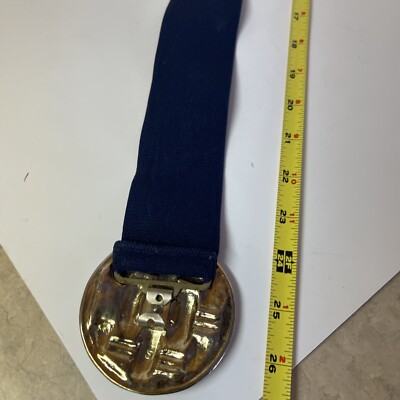 Vintage Belt Blue Gold Stretch 25” 80s Fashion | eBay display picture 1