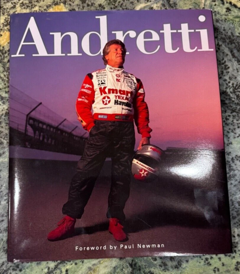 Rare Mario Andretti Limited Edition Texaco Print Ad Poster & Book - Image 3 of 4