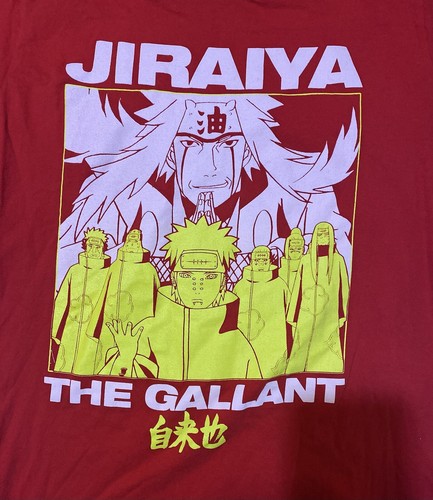 Naruto Shippuden Collection Jiraiya The Gallant Shirt Red - size M - 2007 - Picture 4 of 8