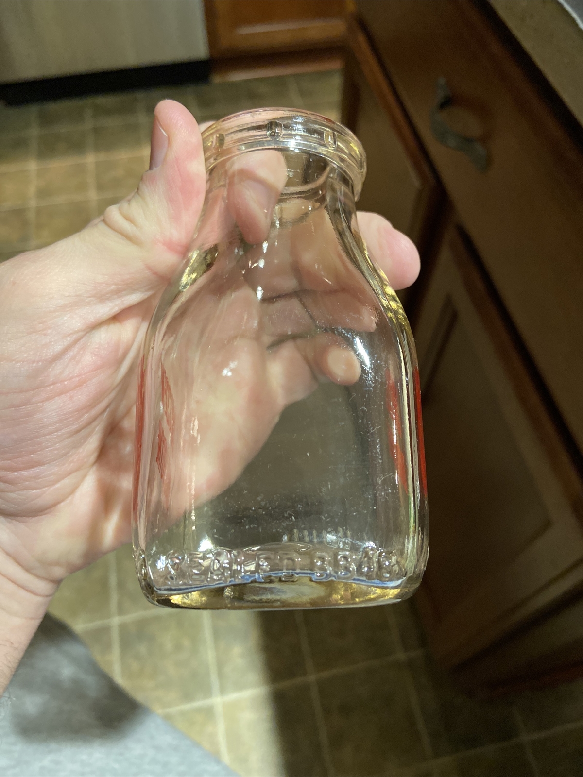 Rare Janssen Chardavoyne Dairy ACL Half Pint Milk Bottle Goshen New