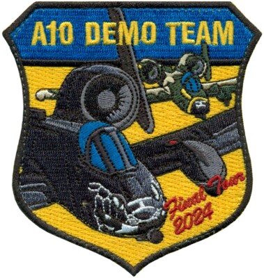 USAF 354th FIGHTER SQUADRON   A-10 DEMO TEAM   FINAL TOUR 2024 PATCH