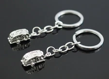 2x PCS Lot Vintage Trailer Camper Camping RV Pendant Keychain Gift Key Chain