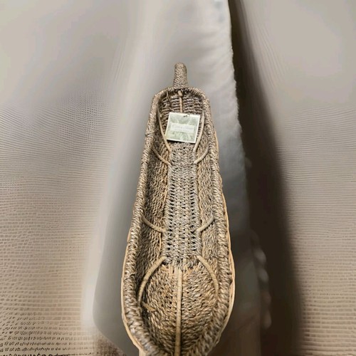 Olive & Thyme Fine Home Products Woven Seagrass Bread Fruit Long Tabletop Basket - Picture 2 of 11