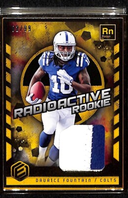 2018 PANINI ELEMENTS RADIOACTIVE ROOKIES DAURICE FOUNTAIN RADON PATCH (02/99)