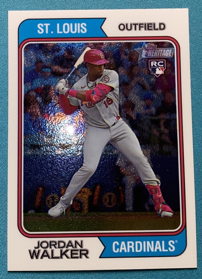 Jordan Walker 2023 TOPPS HERITAGE HIGH NUMBER CHROME ROOKIE /999