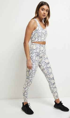 NWT All Fenix PYTHON (WHITE) 7/8 LEGGING size Medium Retail $88 Hidden Pocket - Picture 3 of 4