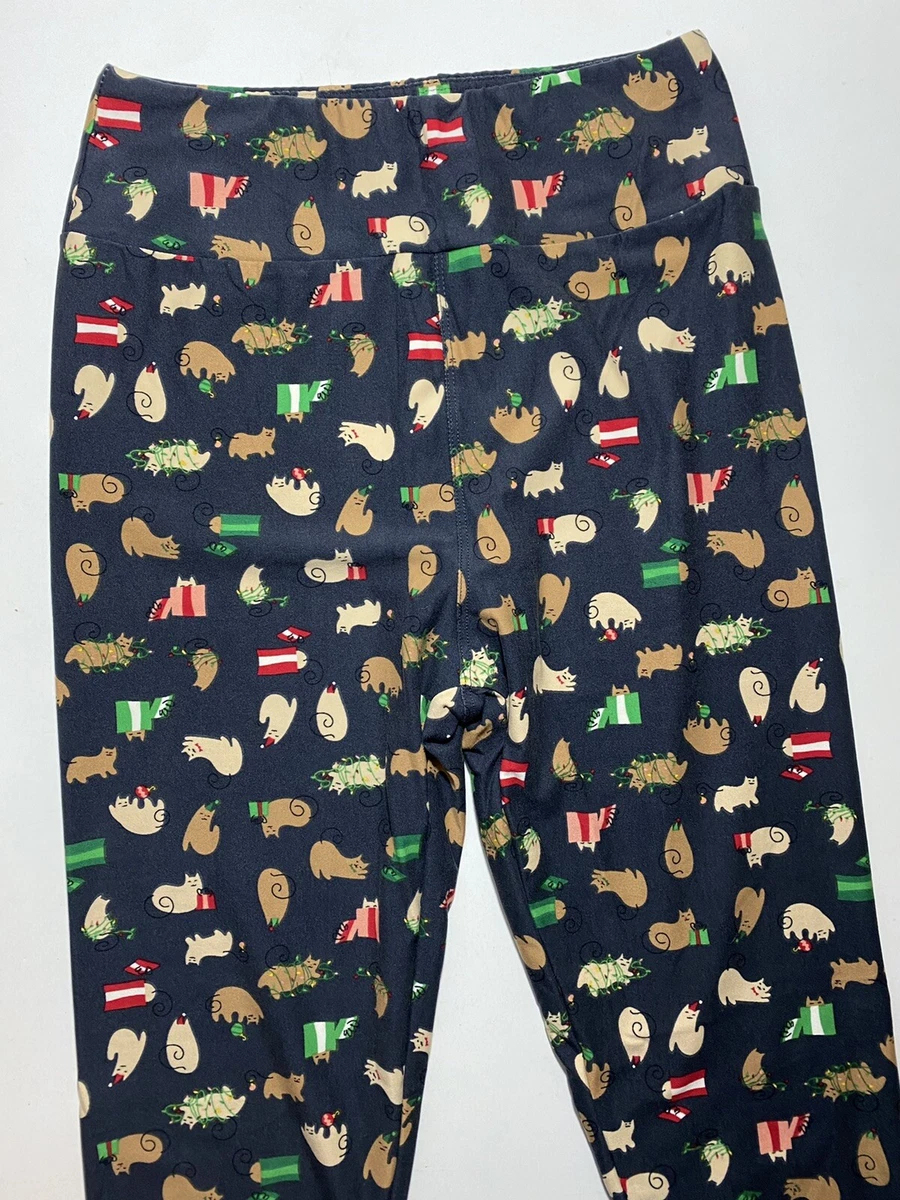 Lularoe christmas deals cat leggings