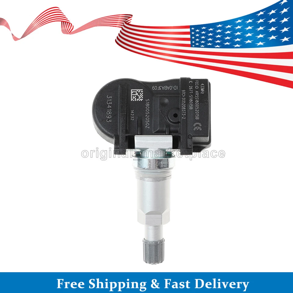 4X Sensor de presión de neumáticos TPMS 31341893 8G92-1A159-AE para Volvo C70 S80 V60 XC60 Foto 2 de 4