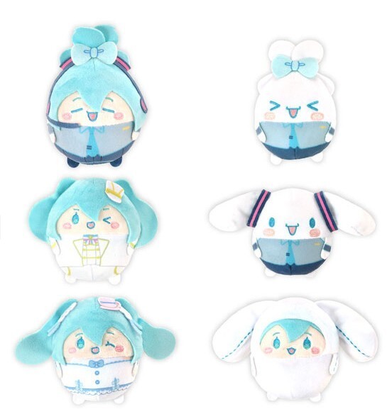 【新品•未使用】KINURAKA２つSET 絹らか 洗顔料 ボックス入り Hatsune Miku x Cinnamoroll Fuwakorori Plush Keychain Set of 6 Box