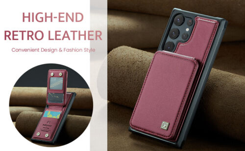 For Samsung Galaxy S23 Ultra S22 S21 Plus RFID Blocking Leather Wallet Card Case - Picture 22 of 79