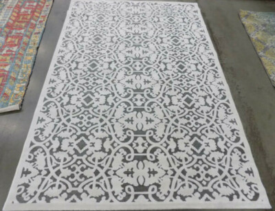 IVORY / DARK GREY 5'-3'' X 7'-6'' Damaged Rug Reduced Price 1172580469 PARB636C-5