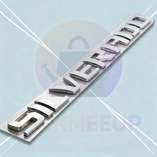 1 X For 07-18 Silverado Door Tailgate Emblem Badge Nameplate Letter Decal Chrome