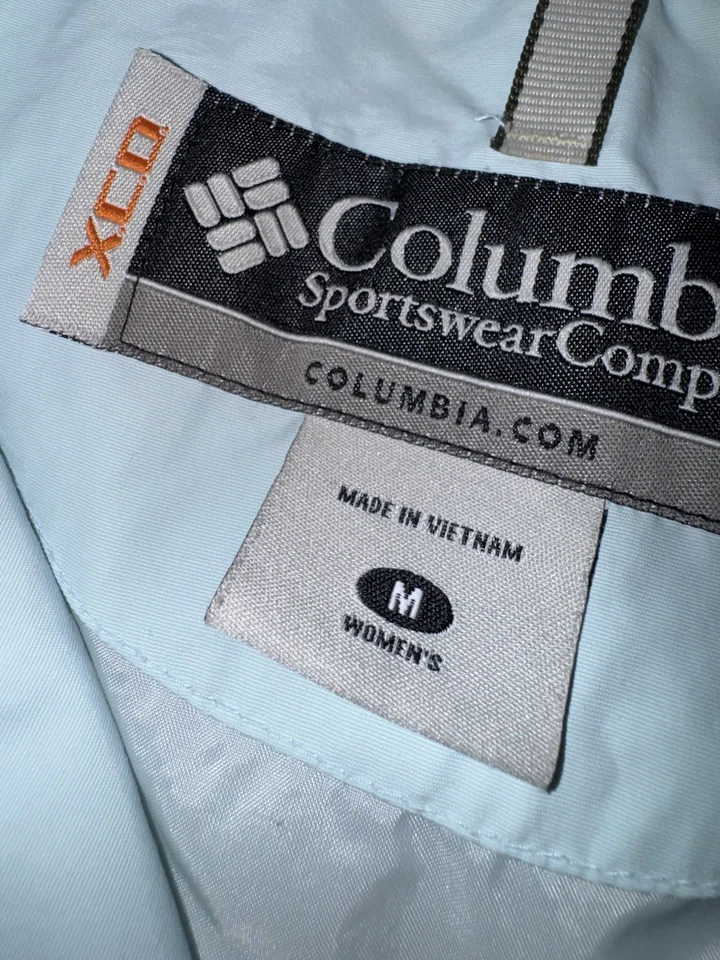 Chaqueta Blazer Columbia Para Mujer Talla M Azul Prendas Exteriores Cuello Botón Nylon Foto 4 de 4