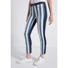 Current Elliott The High Waist Stiletto Jean In The Bay Stripe NWT