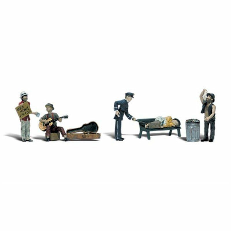 OO/HO Gauge Park Bums (5) Woodland scenics A1916