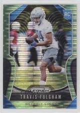 2019 Panini Prizm Rookies Neon Green Pulsar Prizm Travis Fulgham #359 wd9