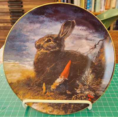 Vtg Rien Poortvliet Gnomes Four Seasons Plate #3 Fall The Lookouts #942 1980