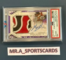 2018 Rafael Devers Diamond Icons Rookie Patch Auto Purple /10 PSA 10 Pop 1