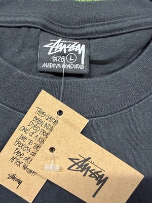 Stussy Shirt Dice Tshirt Black Size XL Tshirt Tee Double Sided NWT