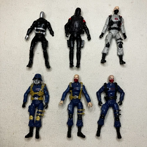 Hasbro G.I .Joe 25th Anniversary 6 figure LOOSE LOT 3.75” Cobra figures