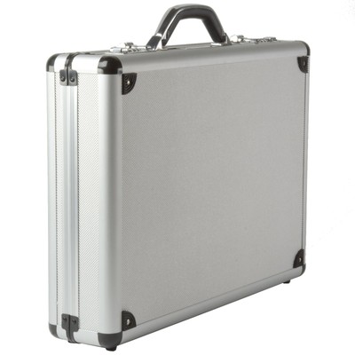 Executive Aluminum Briefcase Padded Laptop Briefcase For Men Hard Shell Attac...