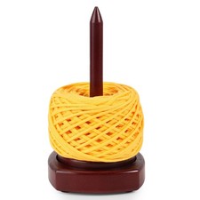 Yarn Holder for Crocheting  Knitting, Wooden Yarn Spinner Portable Small Siz...