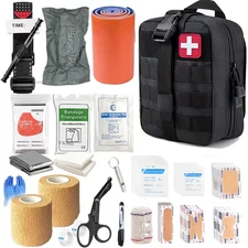 First Aid Kit, First Aid Trauma Kit, Military Medical First Aid Kit with Tourniq
