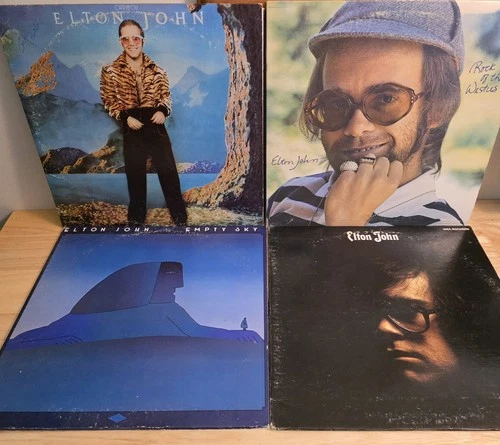 Lot of 4 Elton John Vinyl Records