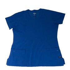 Jockey Women s Scrub Top, Pockets, Size Large