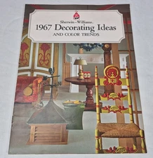 Sherwin-Williams 1967 Decorating Ideas & Color Trends Booklet Mid Century Decor