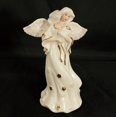 Lenox My Own Guardian Angel June Pearl Birthstone Porcelain Figurine 5''