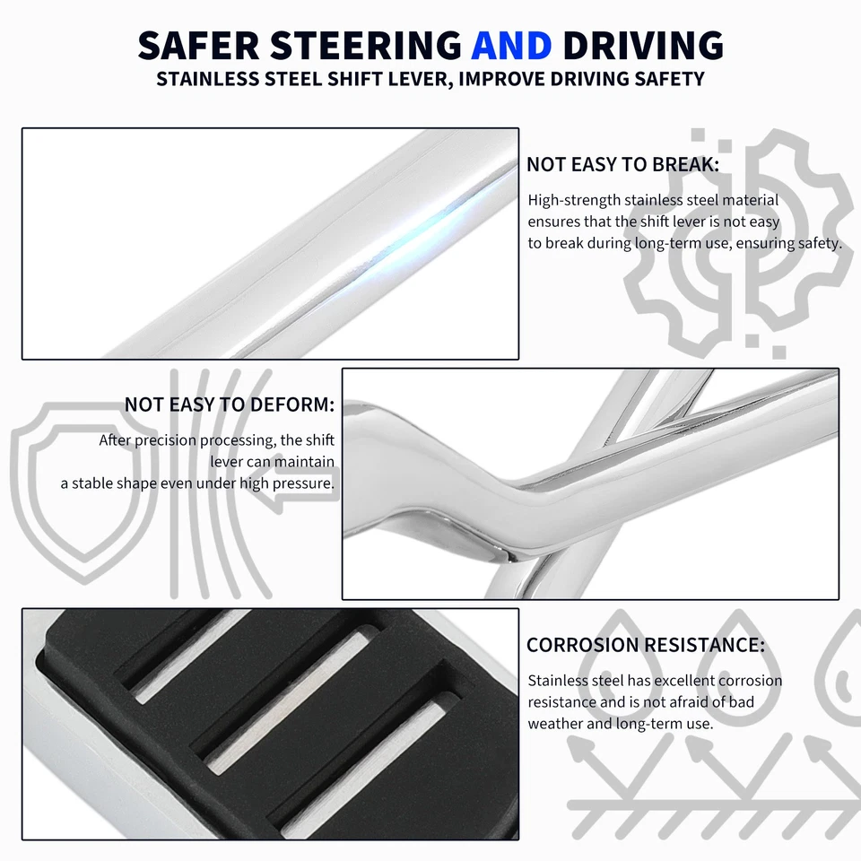 Palanca de cambios delantera trasera del talón con clavija de cambio para Harley Touring 1988-2024 Foto 4 de 4