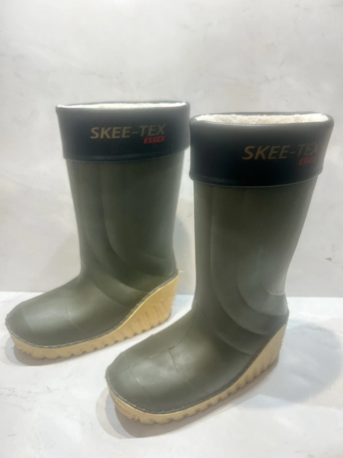 Skee-Tex Essex Thermal Fleece Lined Fishing Wellington Boots Size UK 9.6/11 VGC