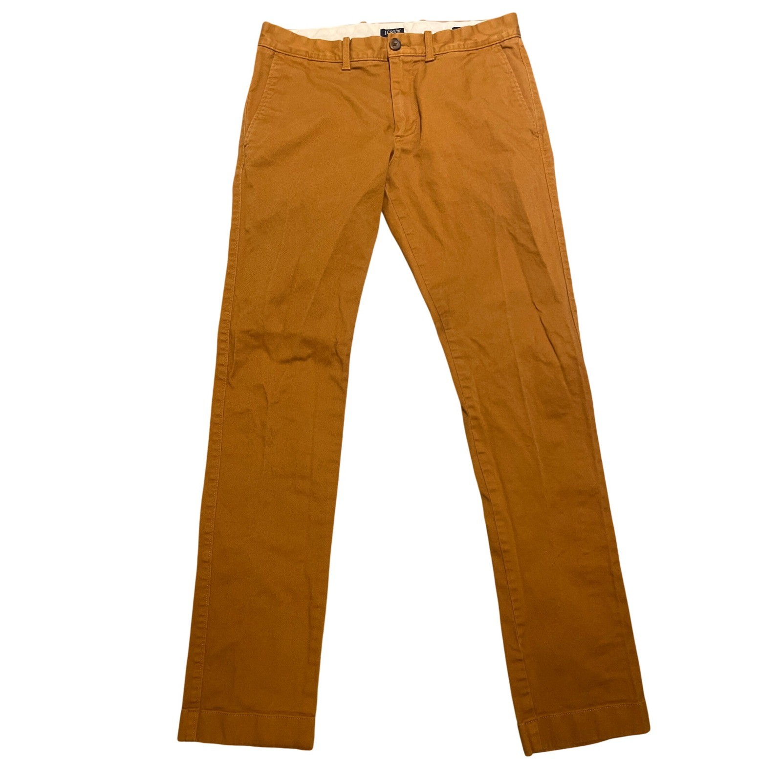 J Crew Pants Mens Size 29x32 Flex Slim Chino Brown Casual Stretch Cotton Blend