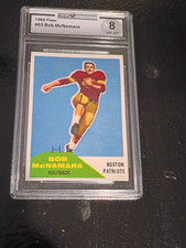 1960 Fleer #63 Bob Mcnamara Global Authority 8 Boston Patriots - great centering