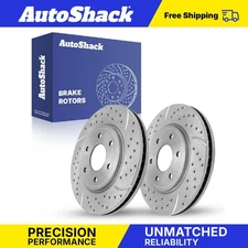 Front Drilled Slotted Brake Rotors for Nissan Frontier Suzuki Equator 2.5L
